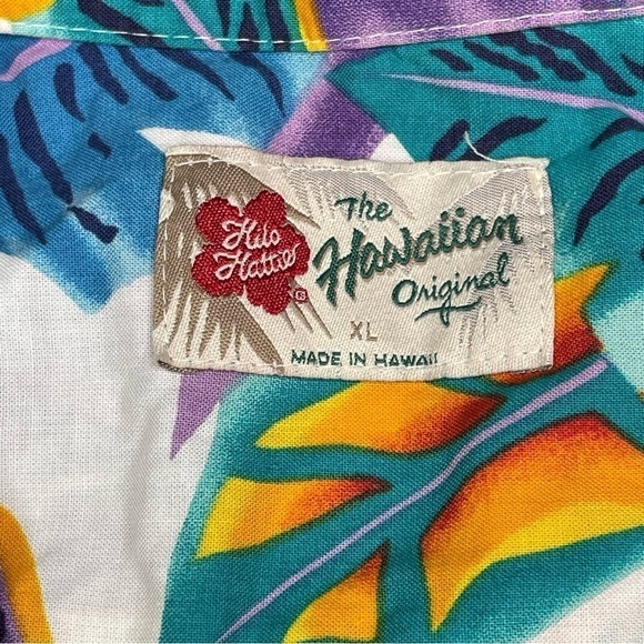 Vintage Aloha Shirt Hilo Hatti Hawaiian Button Beach Vacation Floral Summer XL - Picture 12 of 13